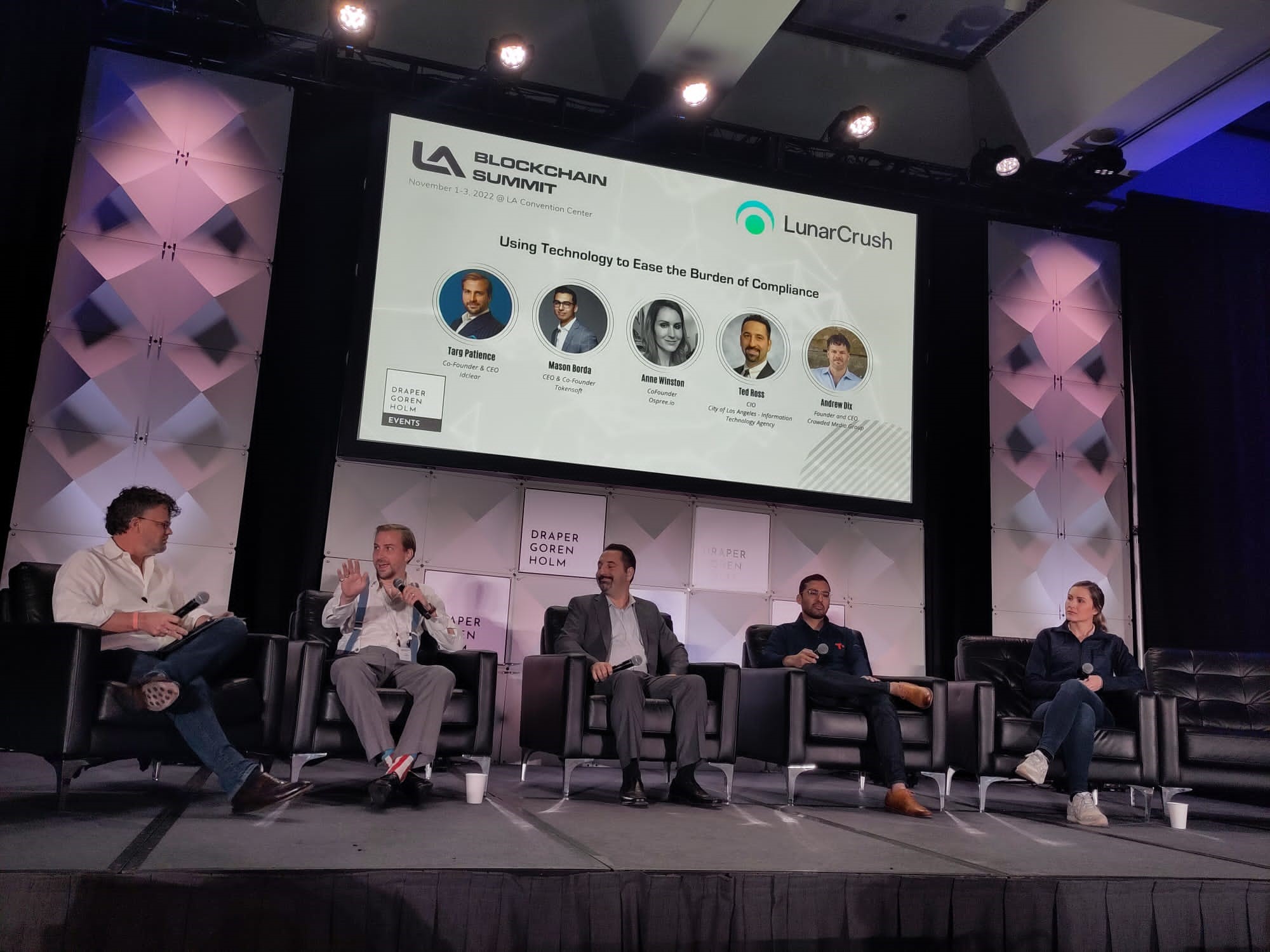 Our Founder Targ Patience was at the LABlockchain Summit, discussing the  realities of 